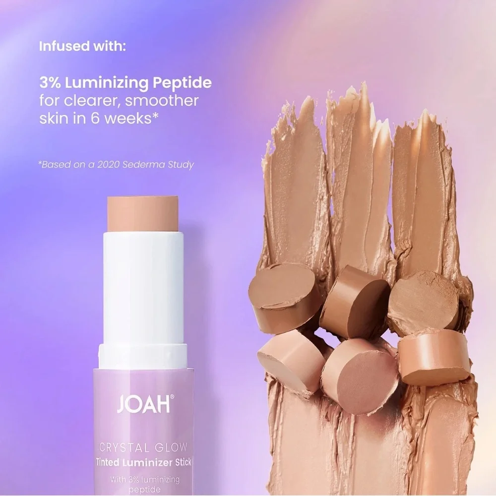 JOAH Crystal Glow Tinted Luminizer Foundation Stick, TW010, NIP